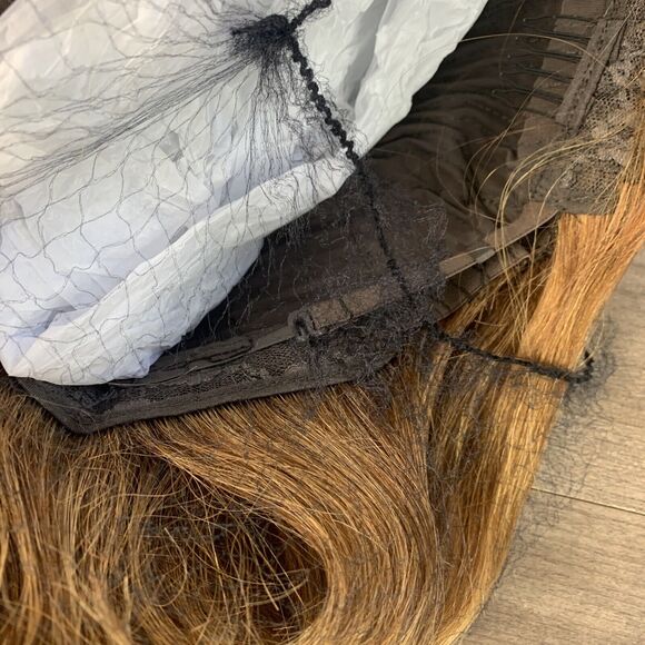 Ombre Highlights Bob Wig Glue Honey Blonde Colored Wigs Human Hair Straight 10" - Picture 9 of 9